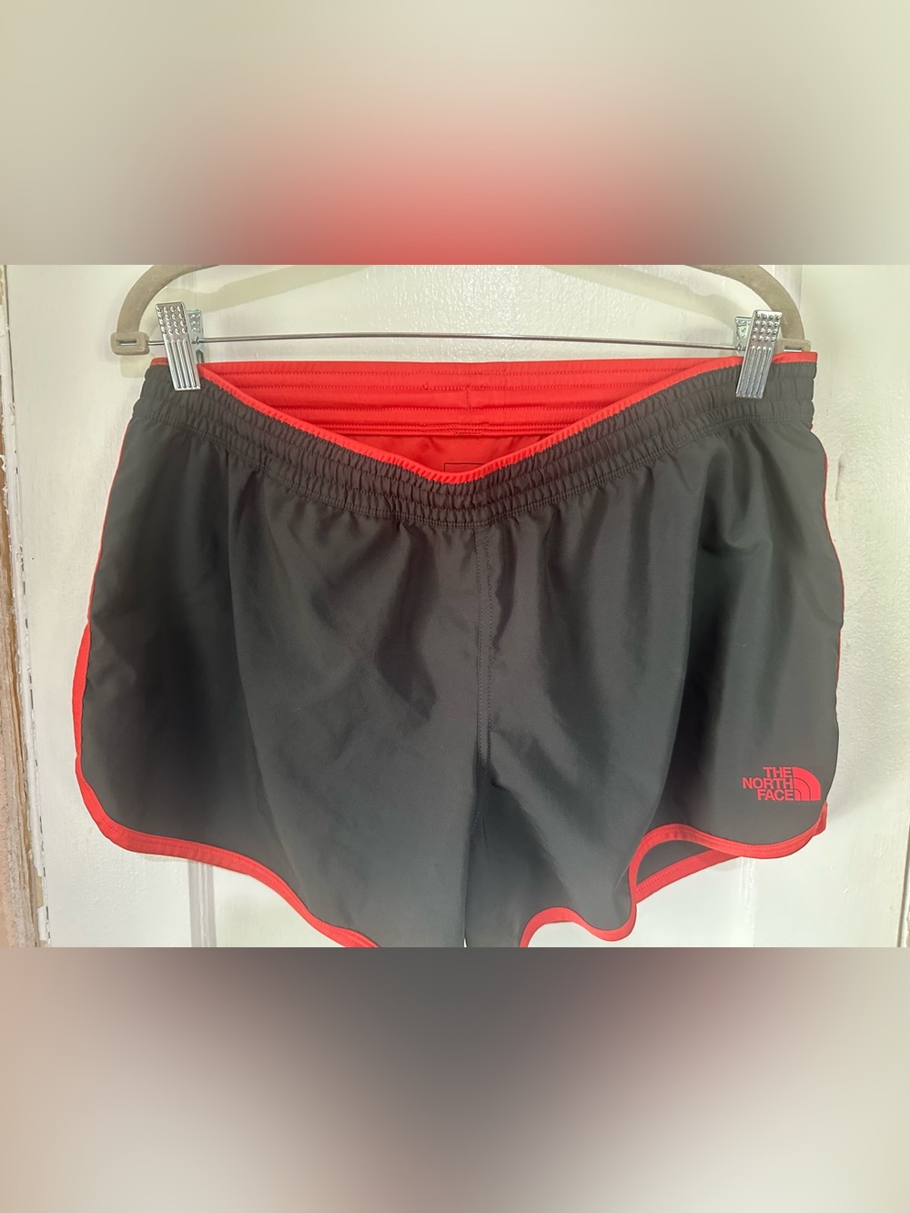 The North Face Women's Black Shorts with Red Trim